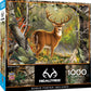 MasterPieces 1000 Piece Jigsaw Puzzle for mature-themeds  Family  Or Youth - Backcountry Buck - 19.25x26.75