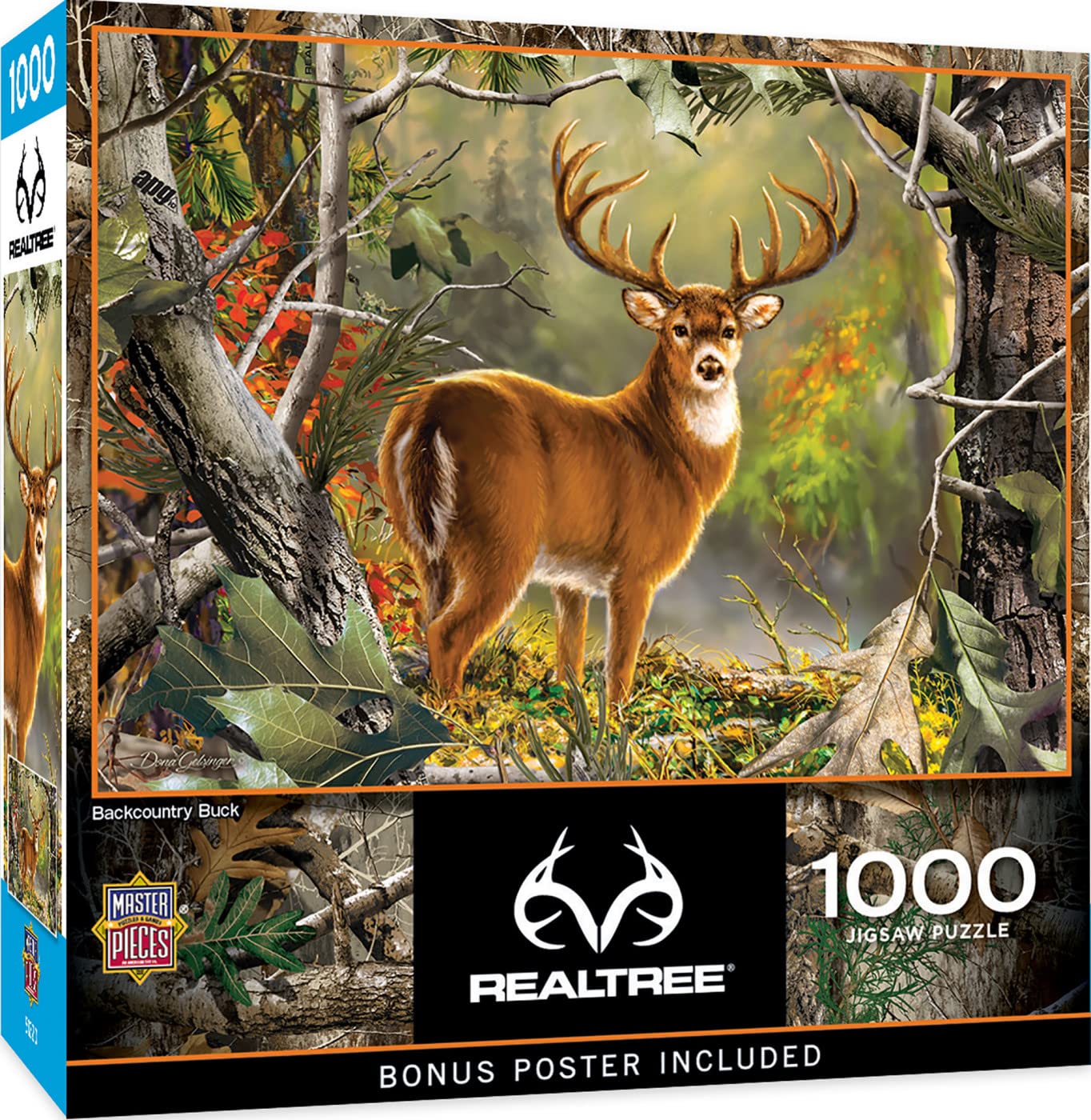 MasterPieces 1000 Piece Jigsaw Puzzle for mature-themeds  Family  Or Youth - Backcountry Buck - 19.25x26.75