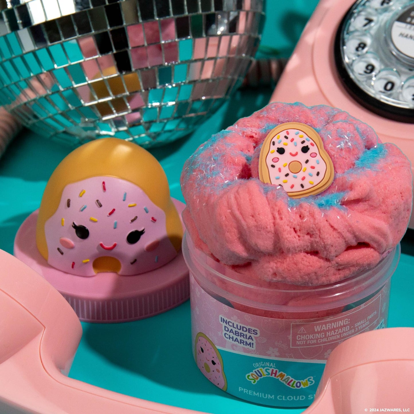 Original Squishmallow Dabria The Donut Premium Cloud Slime, Donut-Scented, Party Favors For Kids 8-12, Girl Toys 8-10 Years Old, Slime Kit For Girls Ages 8-12, Slime For Kids