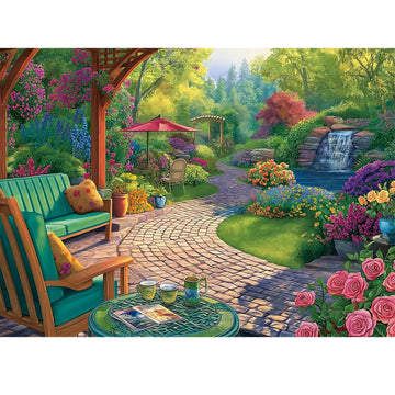 500 Piece Puzzles for mature-themeds Beautiful Flower Garden Puzzle for Kids Teen mature-themeds Recycled Paper Unique Fun Jigsaw Puzzle 500 Pieces Challenging Family Game Gift for Friends Men Women Seniors 20.5*15In