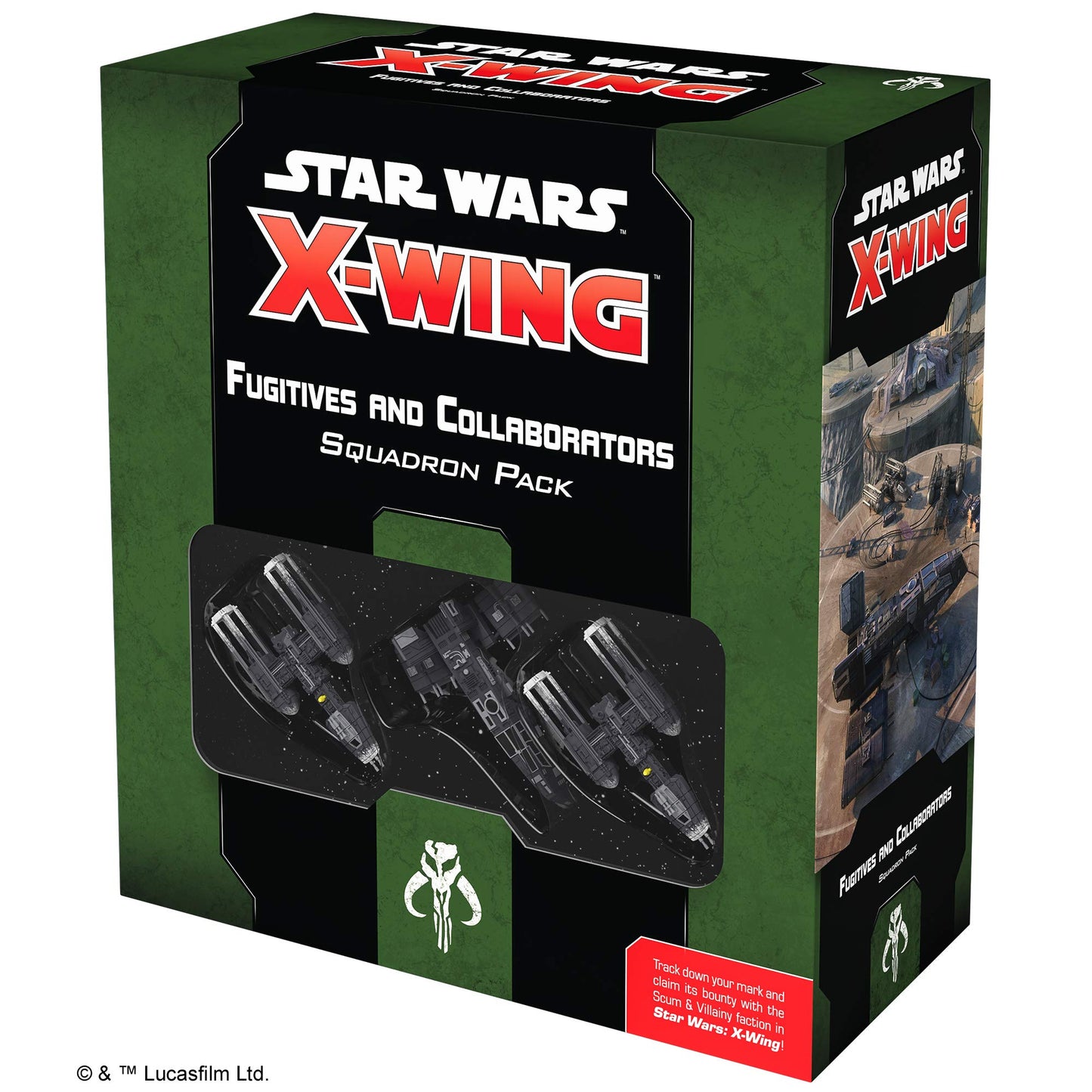 Star Wars X-Wing 2nd Edition Miniatures Game Fugitives and Collaborators SQUADRON PACK - Strategy Game for Kids & Adults, Ages 1