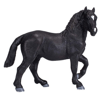 Mojo Percheron Realistic Equestrian Horse Club Hand Painted Toy Figurine