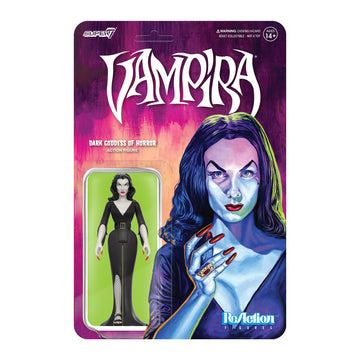 Super7 Vampira Dark Goddess Of Horror - 3.75' Vampira Action Figure Classic Horror Collectibles And Retro Toys