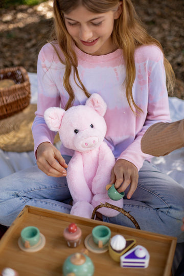 Worlds Softest Plush Pugs Pig, Lushee, Large, 16 Stuffed Animal for Baby, Toddler, Kids, Adults - Pig Plush Toy-Adorable Toy Ma