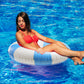Foilswirl 1 Pcs 47.24 Inch Swimming Ring Jumbo Pool Floats Striped Pool Rings Inflatable Tube for mature-themed Swimming Summer Beach Bachelorette Wedding Party Decor