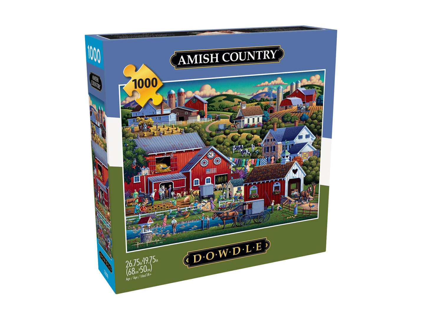 Buffalo Games - Dowdle - Amish Country - 1000 Piece Jigsaw Puzzle For Adults -Challenging Puzzle Perfect For Game Nights - Finished Size Is 26.75 X 19.75