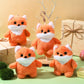 Aoriher 4 Pcs Fox Plush Stuffed Animal Small Plushies Doll Birthday Gift Plush Toy Set for Boys Girls Animal Theme Party Decor N