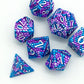 UDIXI Metal Dice Set Dragon Scale Polyhedral D&D Dice with Leather Dice Pouch for Dungeons and Dragons Role Playing Games and Ot