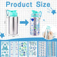 Gift For Girls, Decorate Your Own Water Bottles With Gem Art Stickers, Stickers For Water Bottles, Art Kits For Kids 9-12 Girls,