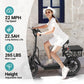 NAVIC T1PRO Electric Scooter Electric Scooter with Seat Max 49 Miles Ranges Top Speed 22 mph 750W Peak Motor for Pets Cargo with Back Basket