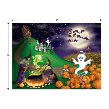 Beistle S00909AZ2 Halloween Insta-Mural 2 Piece, Multicolored