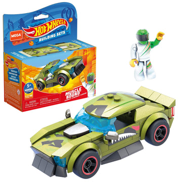 Mega Construx Hot Wheels Muscle Bound Construction Set, Building Toys For Kids 5 Years And Up