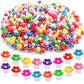 DIYDEC 100pcs Mini Resin Mushroom 8 Colors Small Mushrooms Figures Tiny Resin Mushrooms Plastic Little Miniature Mushrooms Bulk 
