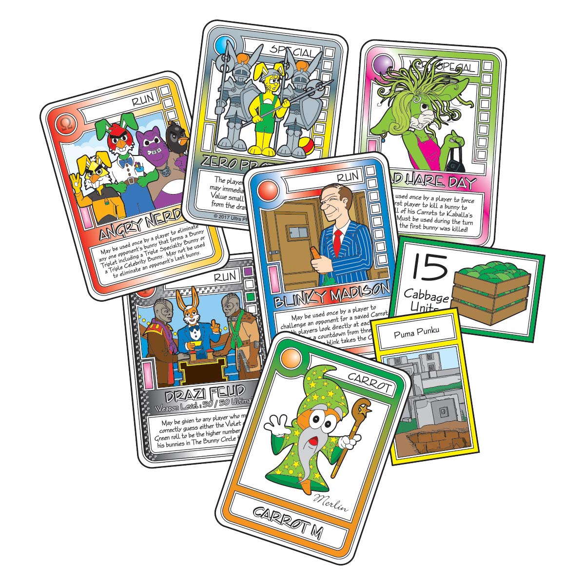 Playroom Entertainment Killer Bunnies Booster Board Game - Small Size, Paper Material, Model 49111