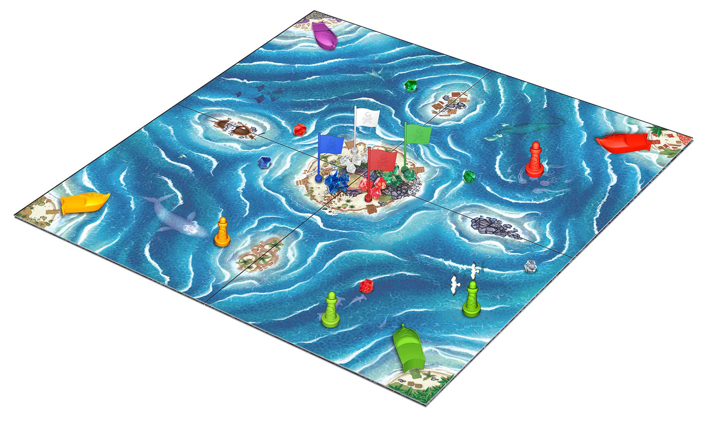 FoxMind Bermuda Pirates Magnetic Board Game for Kids, Plastic, Mixed Colours, Model: FOX-BP-ENG, Family Fun Adventure