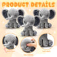 Harrycle 6 Pcs Elephant Stuffed Animals 6 Inch Big Ear Stuffed Elephant Animal Plush Toy Gift For Baby Shower Boys Girls Nursery