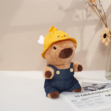 LVQING Capybara DIY Plush Doll can be Worn with a hat/Sweater/Bag. Creative and Ever-Changing Capybara Dolls are Stuffed Animal