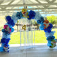 Nisocy 124Pcs Blue Balloons Garland Arch Kit, 18In 12In 10In 5In Baby Light Blue Royal Blue Metallic Blue Balloons For Baby Show