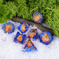 UDIXI 7PCS Resin DND Dice Set, Blue D&D Dice Set Filled with Octopus for RPG MTG Dungeons and Dragons Role Palying Games and Oth
