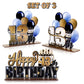 Lingteer Happy 13Th Birthday Gold Acrylic Table Topper Centerpieces Set - Cheers To Thirteen Years Old Birthday 13Th Bday Party Gift Decorations.
