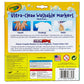Crayola Ultra Clean Broad Line Markers, Bold Washable Markers, 10 Count