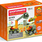 Magformers Amazing Construction 50 Piece Set - Orange Colors, Wheels, Magnetic Tiles, Educational Magnetic Geometric Shapes, Tile Building Stem Toy - Ages 3+