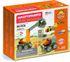 Magformers Amazing Construction 50 Piece Set - Orange Colors, Wheels, Magnetic Tiles, Educational Magnetic Geometric Shapes, Tile Building Stem Toy - Ages 3+