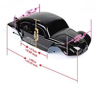 Summitlink Custom Body Compatible For 1/10 1/8 Scale Rc Car Or Truck (Truck Not Included) (Unpainted With Stickers)