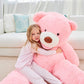 Ikasa Giant Teddy Bear Plush Toy Stuffed Animals (Pink, 63 Inches)