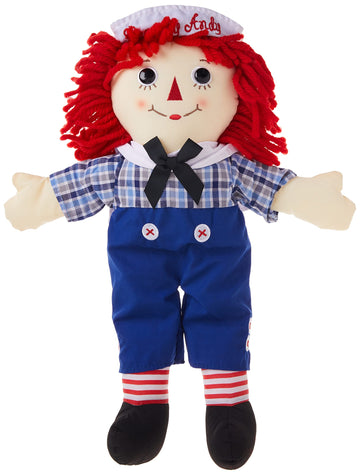 Aurora Timeless Raggedy Ann & Andy Classic Stuffed Animal, 16-Inch, Multicolor, Fabric, Model 15416, Large Size