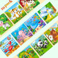 Puzzles For Kids Ages 4-6, 10 Pack Of 20 Piece Wooden Jigsaw Puzzles For Toddlers Ages 3-5 Jigsaw Puzzle For Toddler Children Le