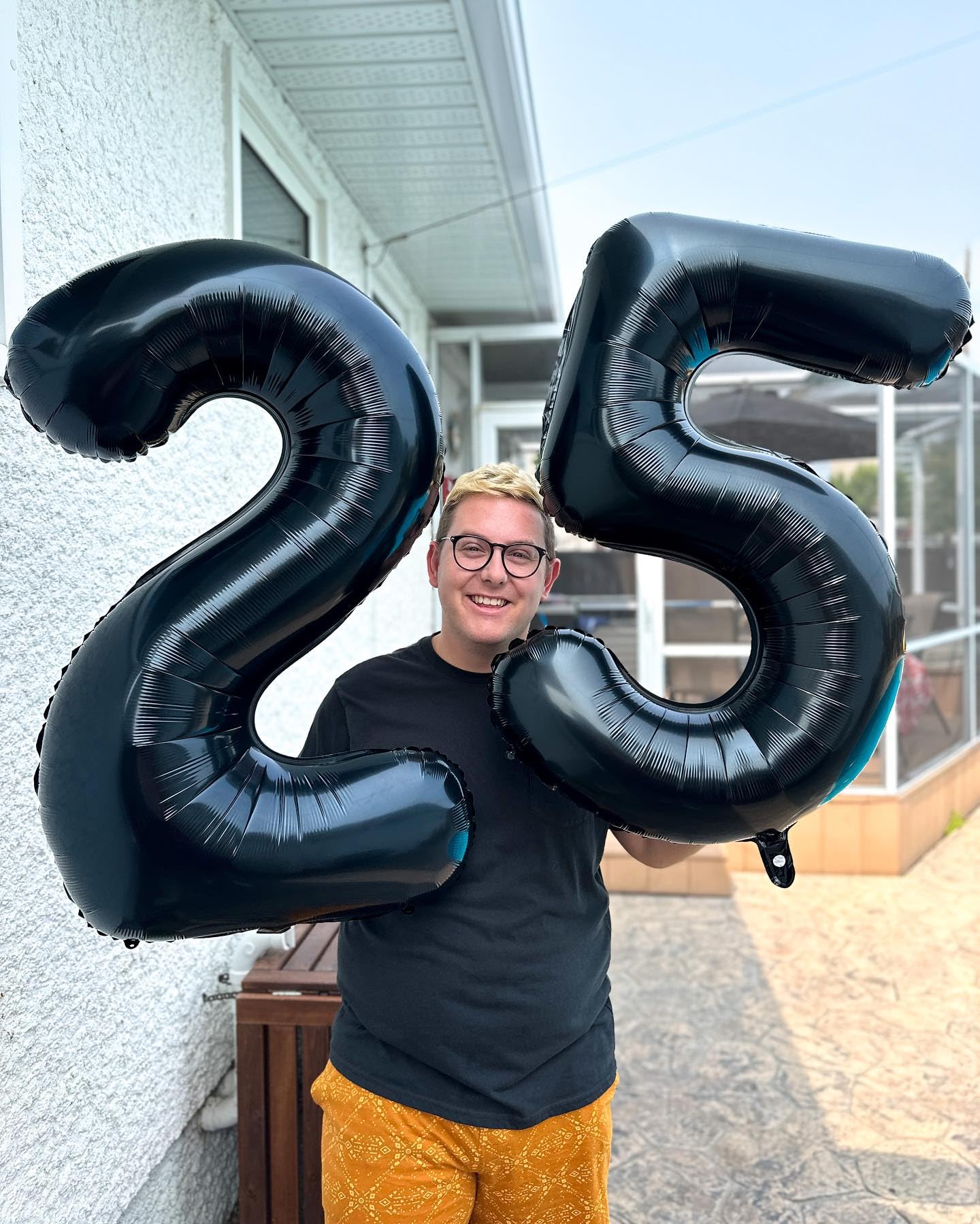 25 Balloon Number, Black Number 25Th Birthday Balloons 40 Inch, 25 Or 52 Years Old Black Birthday Decorations For Men Women, 25T