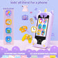 KOKODI Kids Smart Phone Toys, Birthday Gifts Unicorn Toddler Play Phone for Girls 3-10, Touchscreen HD Cell Phone for Kids, Trav