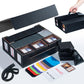 Scimi Archive Deck Box Set - 800+ Deck Box Assort with 5 Single Deck 100 Cards Deck Case Fits MTG/EDH/YuGiOh/TCG/CCG (Black)