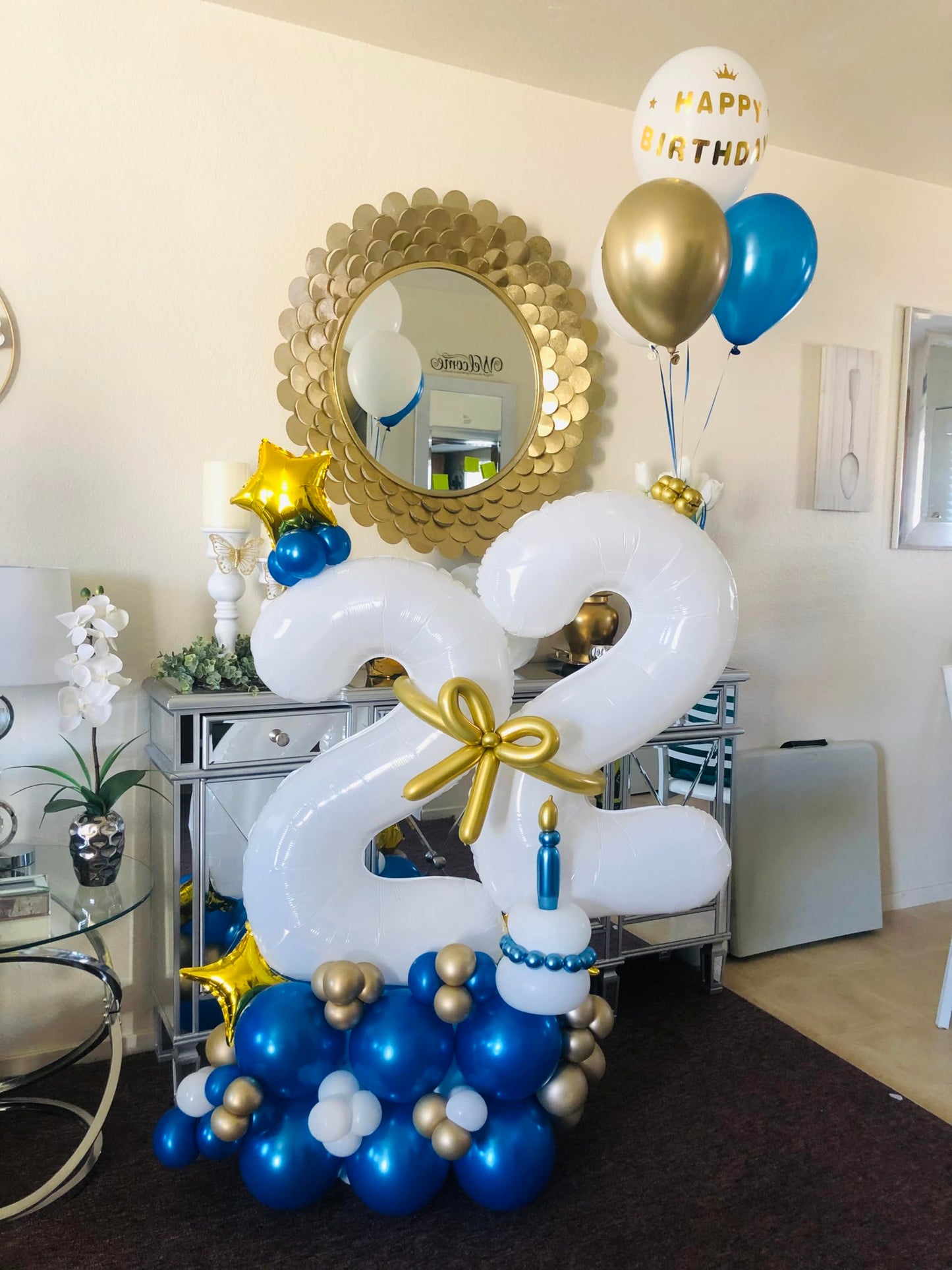 Number 5 Balloon White 40 Inch, 5 Year Old Girl Boy Birthday Gift, 5 15 25 35 45 50Th 55 Birthday Anniversary 2025 Party Decorat