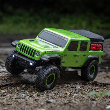 Axial RC Truck SCX24 Jeep Gladiator 4 Wheel Drive Rock Crawler Brushed RTR Nothing Needed to Complete Ready-to-Run Green AXI0000