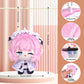UTIEHD Anime Game Character Backpack Keychain Charm  Cute 4 Inch Collectible Figure  Compact Size for Bags and Keys for Fans (Elysia)