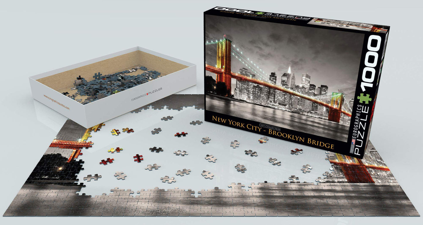 Eurographics New York City Brooklyn Bridge Puzzle (1000-Piece) , Gray
