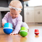 Fat Brain Toys Tumbleroos - Wobbling Fine Motor Stacking Toy For Babies & Toddlers