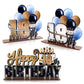Lingteer Happy 18Th Birthday Gold Acrylic Table Topper Centerpieces Set - Cheers To Eighteen Years Old Birthday 18Th Bday Party Gift Decorations.