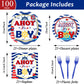25 Guests Nautical It'S A Boy Baby Shower Party Supplies Decorations Ahoy Nautical Party Disposable Plates Napkins Tableware Din