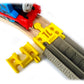 Trainlab Adapters Compatible With Trackmaster (Brown 2009) To Wooden Railway Train Tracks (2Pc) (Yellow)