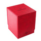 Gamegenic Squire Plus 100+ Xl Convertible Deck Box - Holds 100 Double-Sleeved Cards! Premium Commander Card Case, Detachable Slide Card Case, Armorfyber Surface, Red Color, Made By Gamegenic