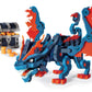 Bloco Toys Treasure Keeper Dragon | Stem Toy | Diy Building Construction Set (240 Pieces), Grey, Blue, Orange