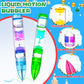 Liquid Pens Christmas Stocking Stuffers For Kids, Fun Cool Pens Travel Essential Toy Autism Adhd Anxiety Calm Down Item Quiet Fi