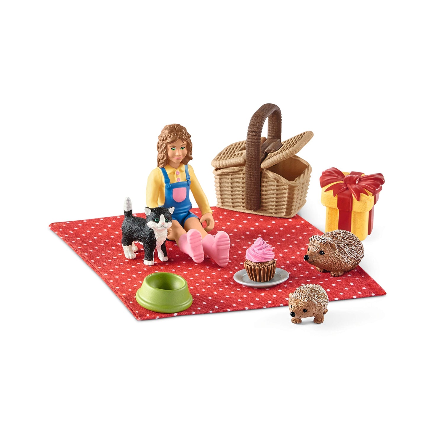 Birthday Picnic Schleich Farm World, Farm Animal Toys For Kids, Playset With Baby Animal Toys 10-Piece Set, Ages 3+