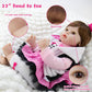 Aori 2.0 Reborn Baby Dolls Girl Set- 22 Inches Realistic Soft Vinyl Newborn Baby Doll That Look Real, Best Toy For Kids Ages 3+