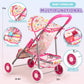 Baby Doll Stroller Set Toys For Girls Toddlers 3-5 4-6 Gifts,Baby Doll Set With 12.5 Inch Doll,1 Baby Dining Chair,20 Pcs Baby D