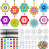 WinnerWhy 30 Sets Mothers Day Suncatchers Window Art Kits, Spring DIY Sun Catchers Crafts Paint Your Own Window Ornaments for B