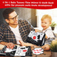 Tummy Time Mirror Toys, Baby Toys 6-12 Months Mirror Floor Toy Soft Cloth Book, Black And White Sensory Toys Activity Montessori